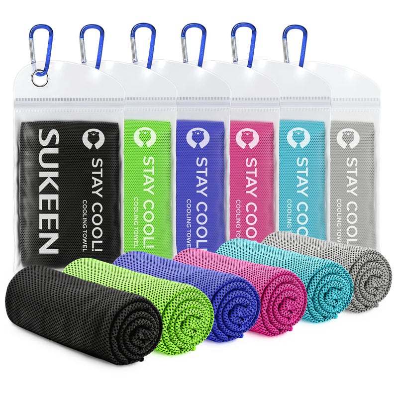 Sukeen Cooling Towels(40"x12") for Neck & Head, Soft Breathable Chilly Towel for Yoga, Golf, Gym, Camping, Running, Workout & More Activities - Image 1